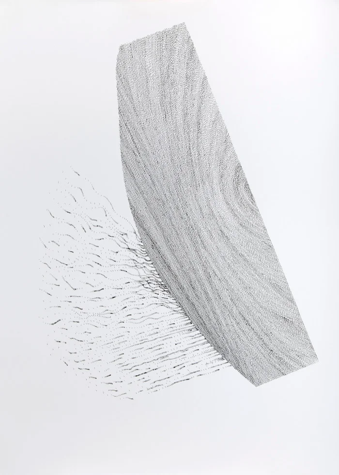 figury pływające - cykl grafik Piotra Szulkowskiego