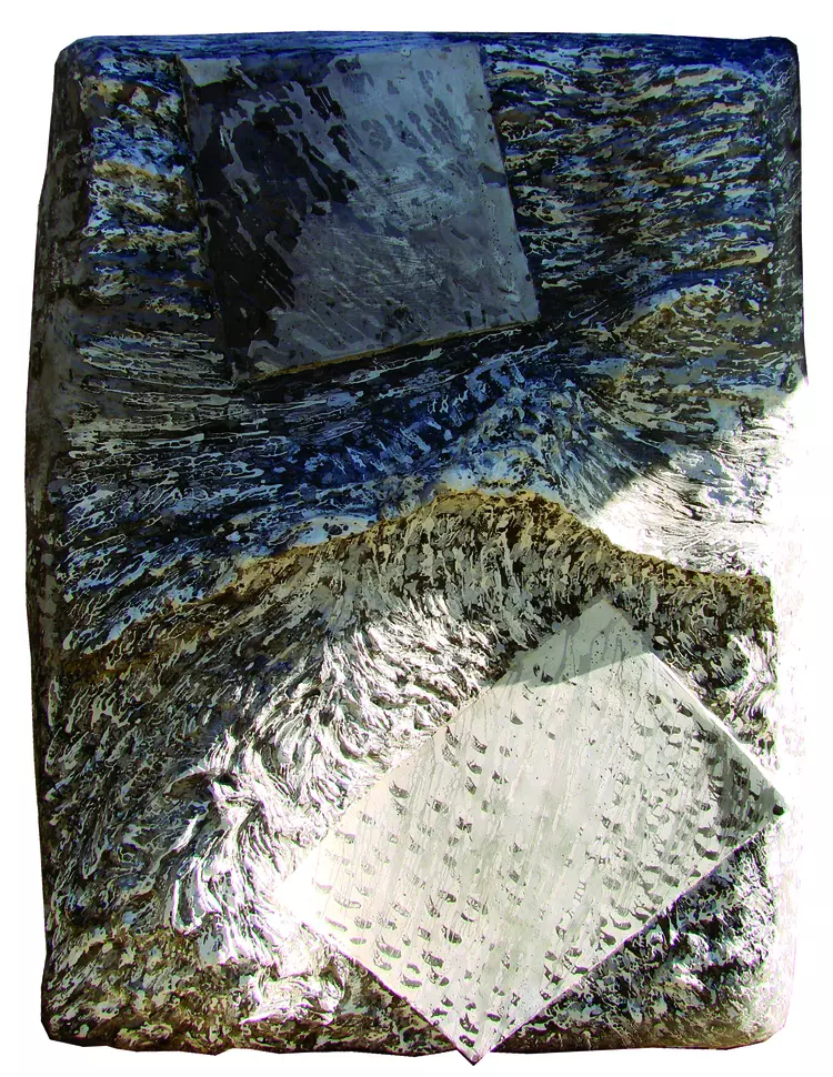 "Bez tytułu" odlew gipsowy 100x90 cm 2008 r