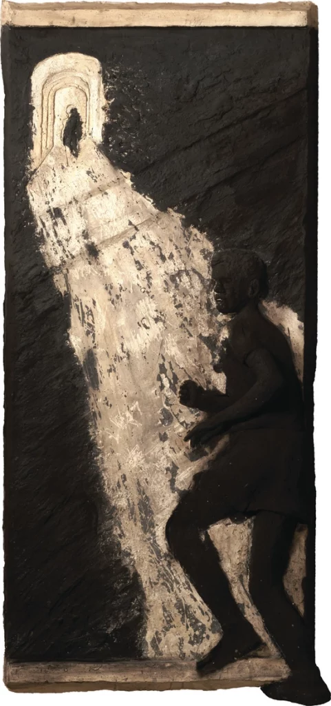 „Przechodzień” odlew gipsowy 98 x 205 cm 2004 r