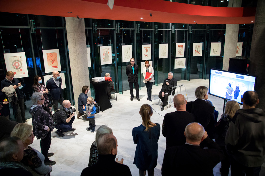 cykl INTERPRETACJE DYSCYPLIN OLIMPIJSKICH Pekin 2022 wernisaż wystawy